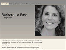 Tablet Screenshot of barbara-la-faro.ch